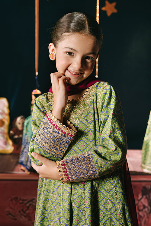 Pakistan Kids Lawn Frock Design Ready To Wear Kids Outfits