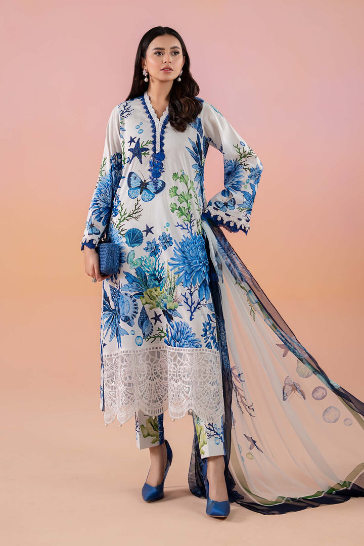 3 Piece Printed Lawn Suit | MPS-2510-B All Products MS2510B-SML-00B