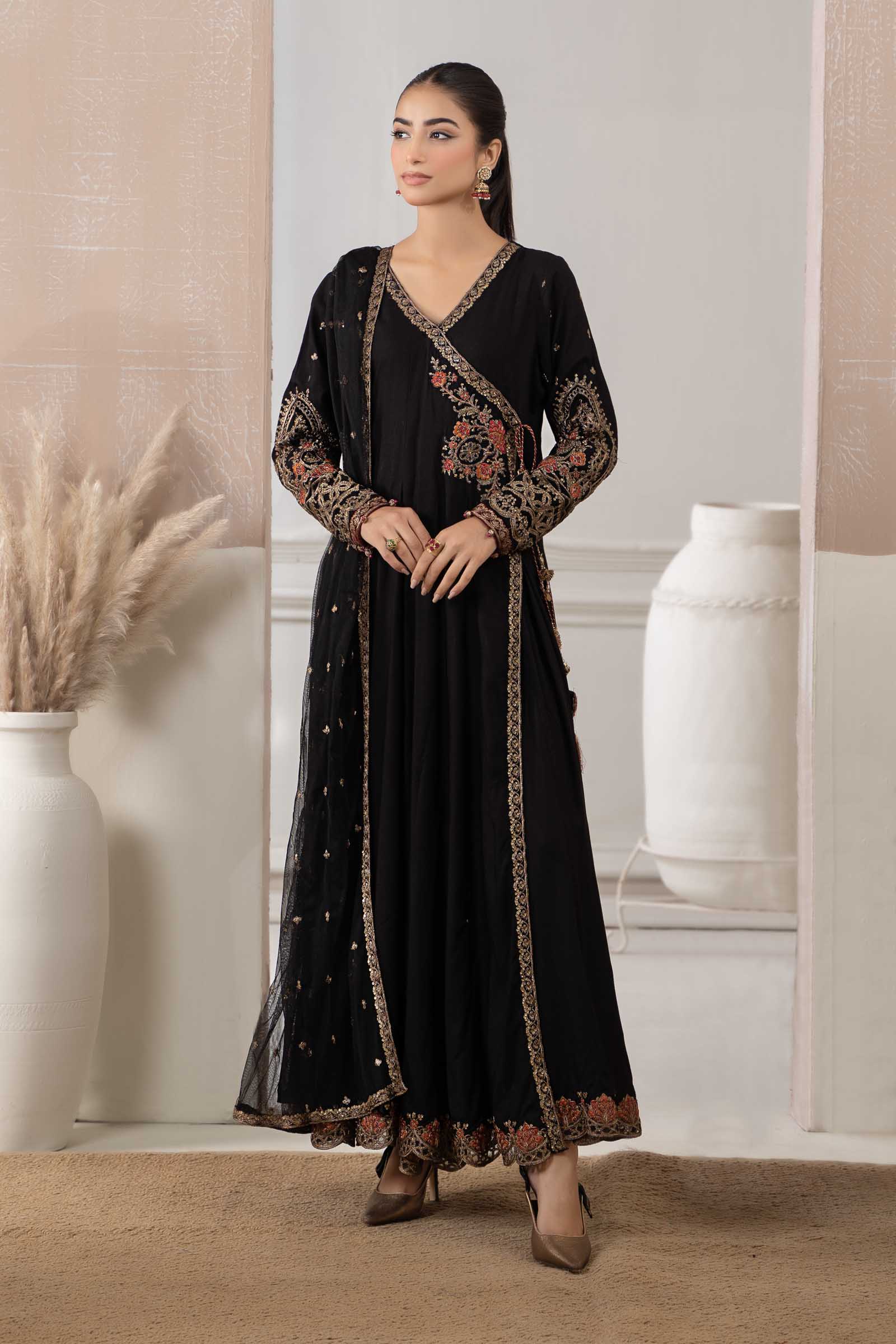 Maria.B Women Black Long Frock Suit | Dw-W23-29 main image 0