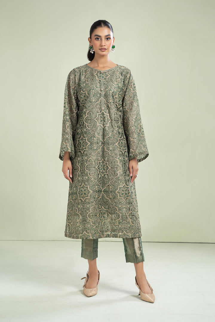 M.Luxe Fabrics Botel Green LF-502 All Products LF00502-OLN-BTG