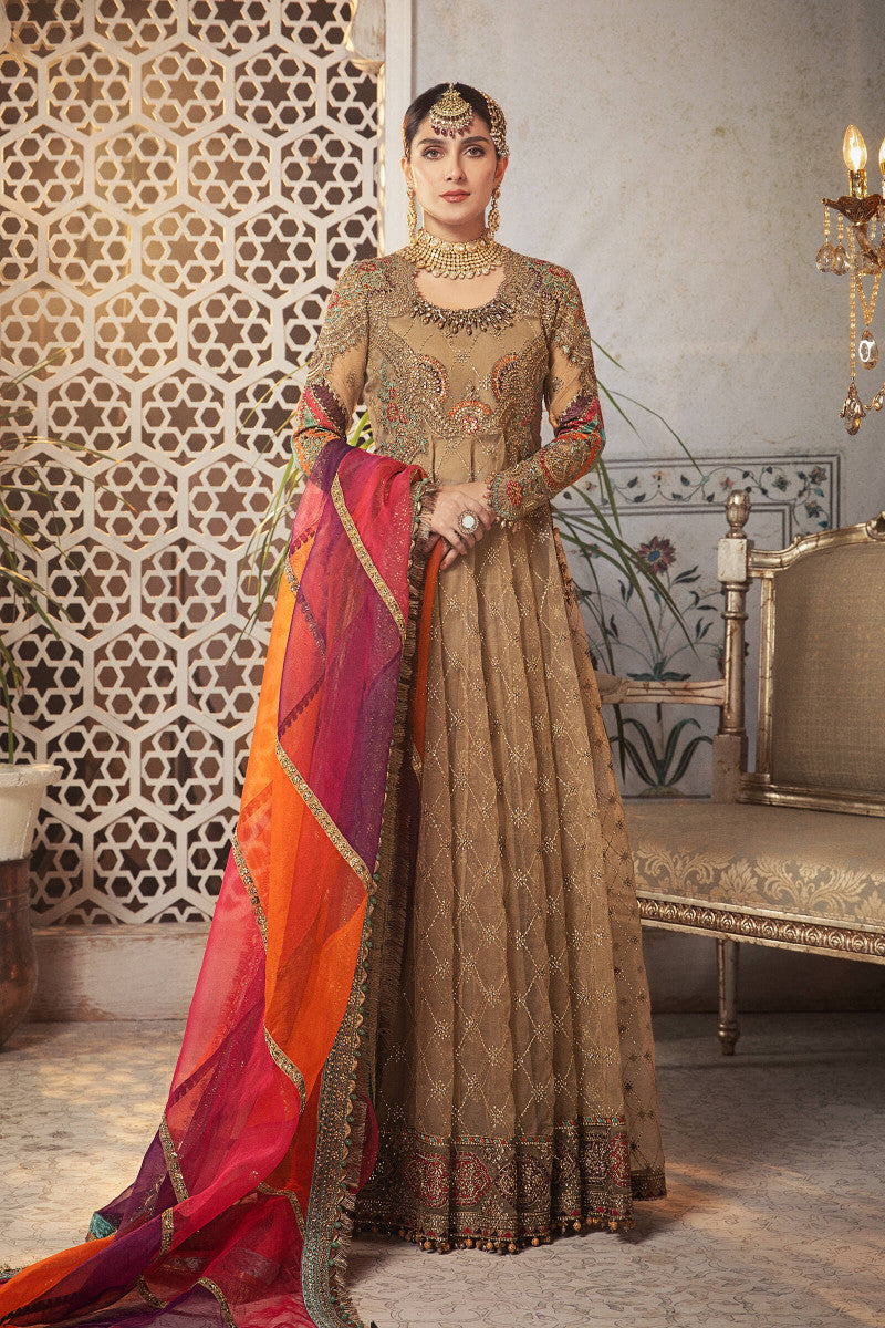 Unstitched MBROIDERED - Vintage gold chata patti (BD-2308) Maria.B. Designs (PK) Unstitched MBROIDERED - Vintage gold chata patti (BD-2308) Maria.B. Designs (PK)