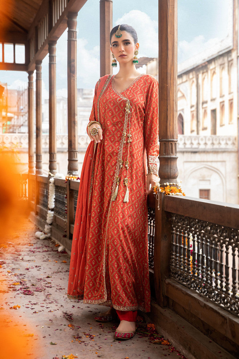 maria b orange dress Orange Maria B