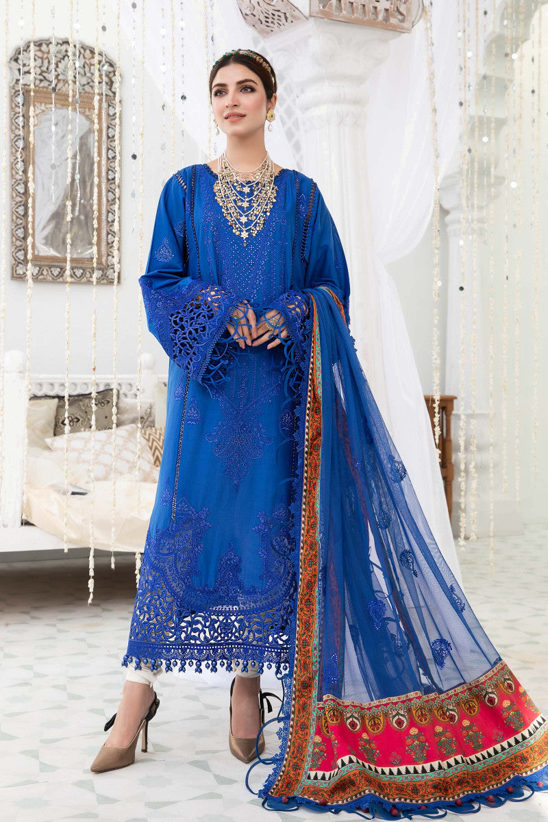 Maria b on sale blue dress
