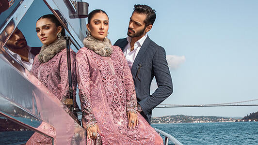 Linen in Vogue by Ayeza Khan and Wahaj Ali