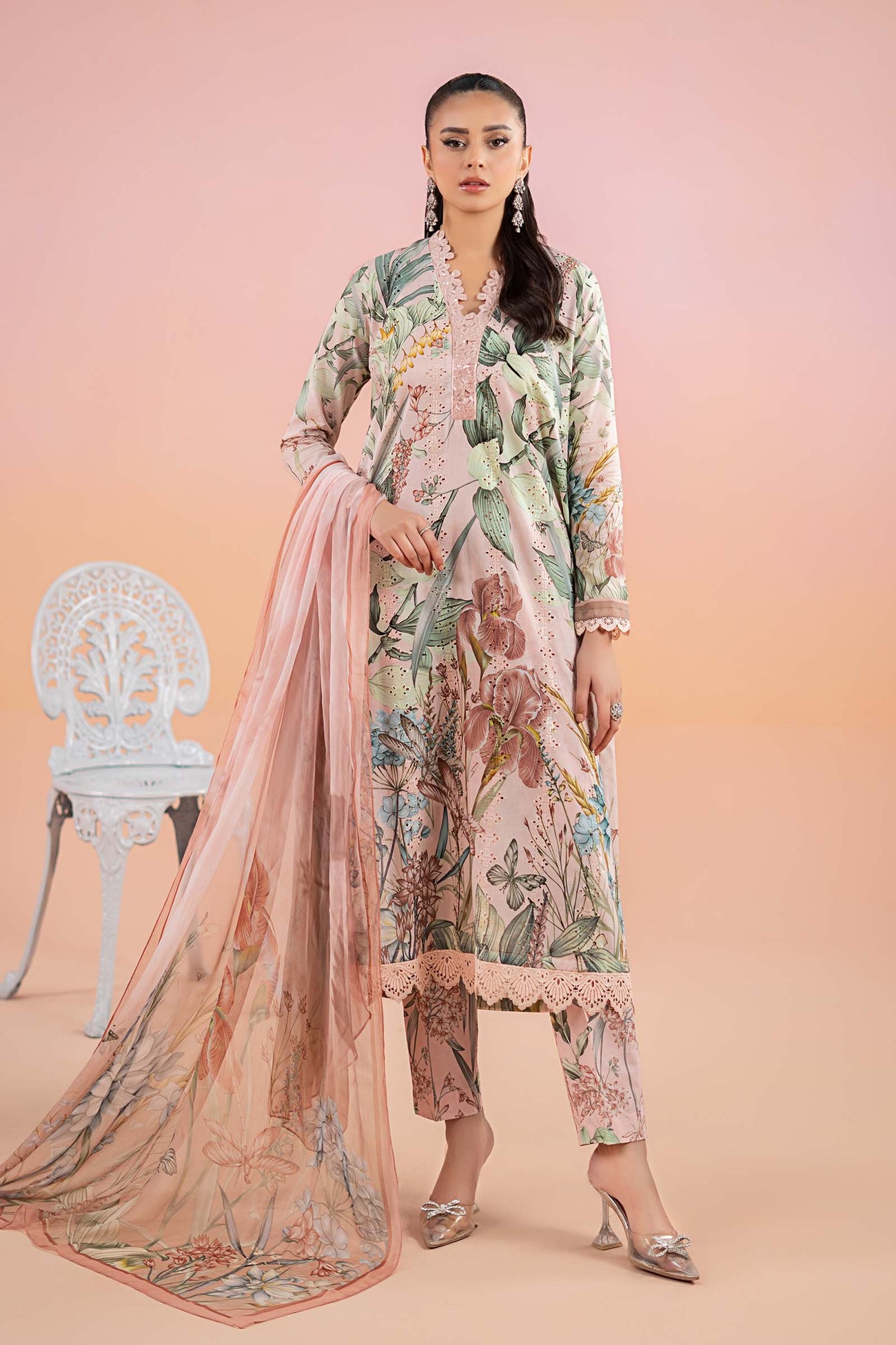3 Piece Printed Lawn Suit | MPS-2502-A
