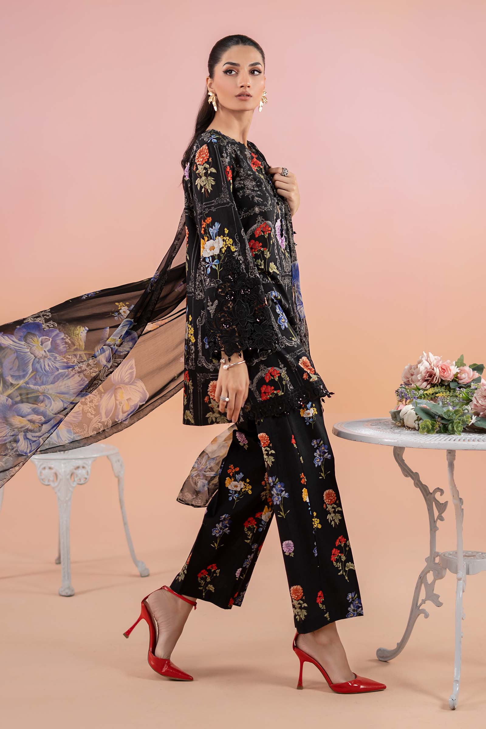 3 Piece Printed Lawn Suit | MPS-2511-B