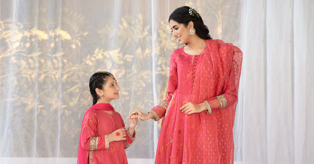 3 Piece Embroidered Jacquard Broshia Suit