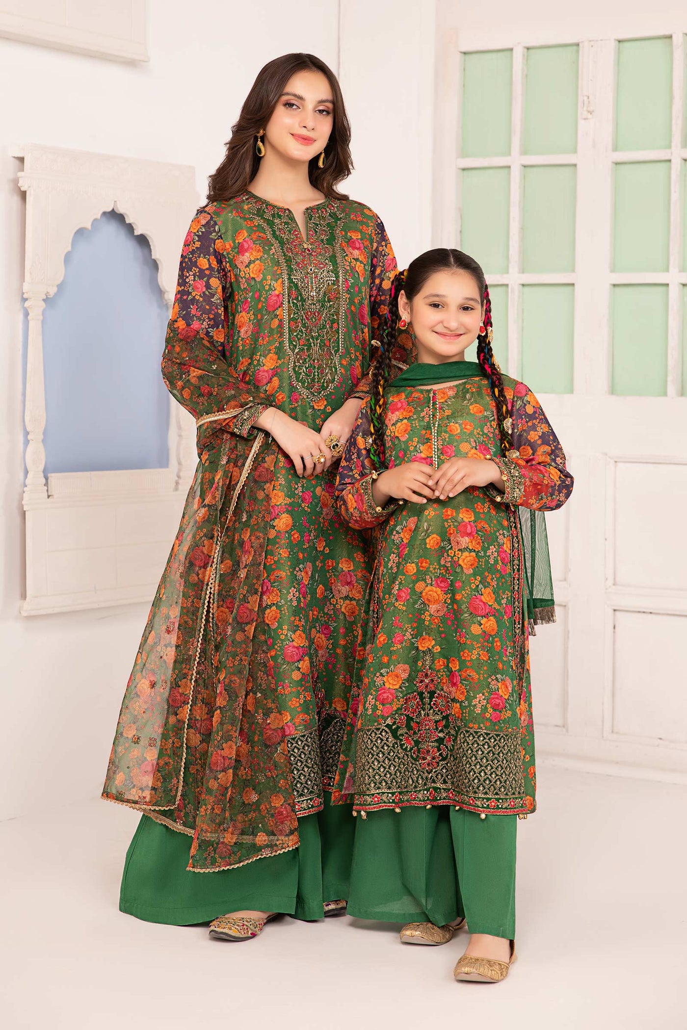 3 PIECE PRINTED COTTON MASOORI SUIT | MKD-EA24-04