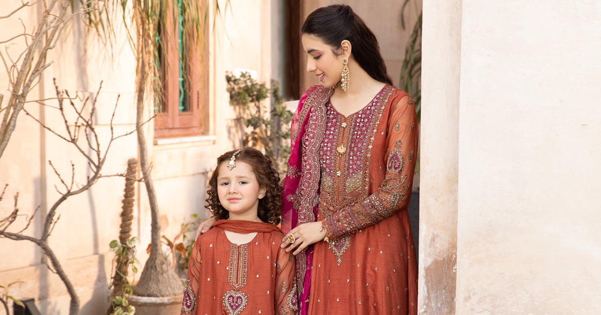 3 Piece Embroidered Raw Silk Suit