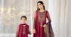 3 Piece Embroidered Raw Silk Suit