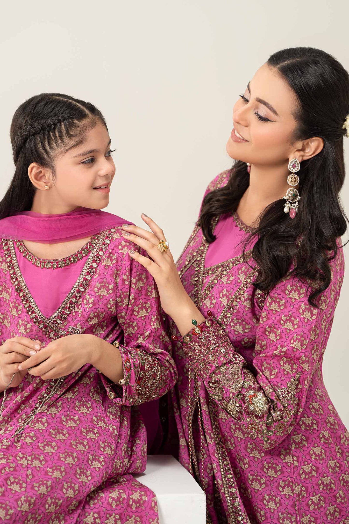 3 Piece Embroidered Linen Suit