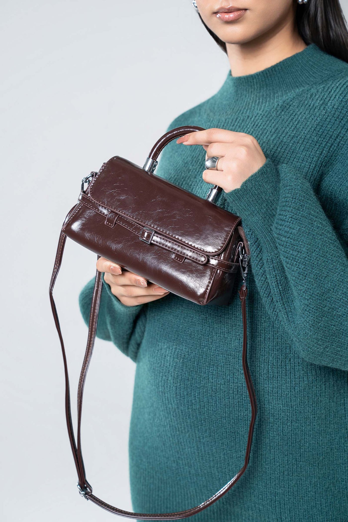 Elongated Trapeze Bag