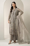3 Piece Embroidered Organza Suit | BDS-3006