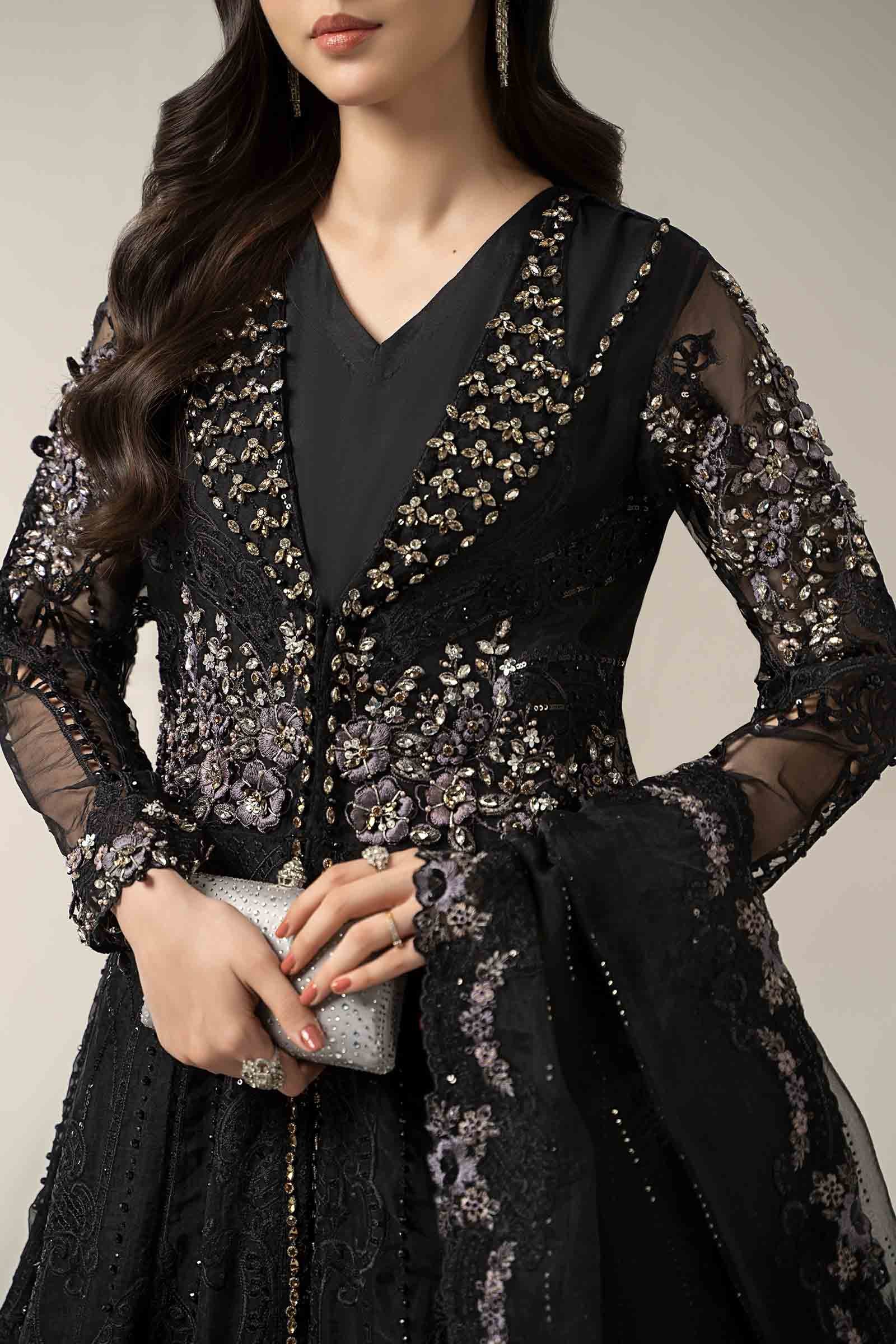 3 Piece Embroidered Organza Suit | BDS-3004
