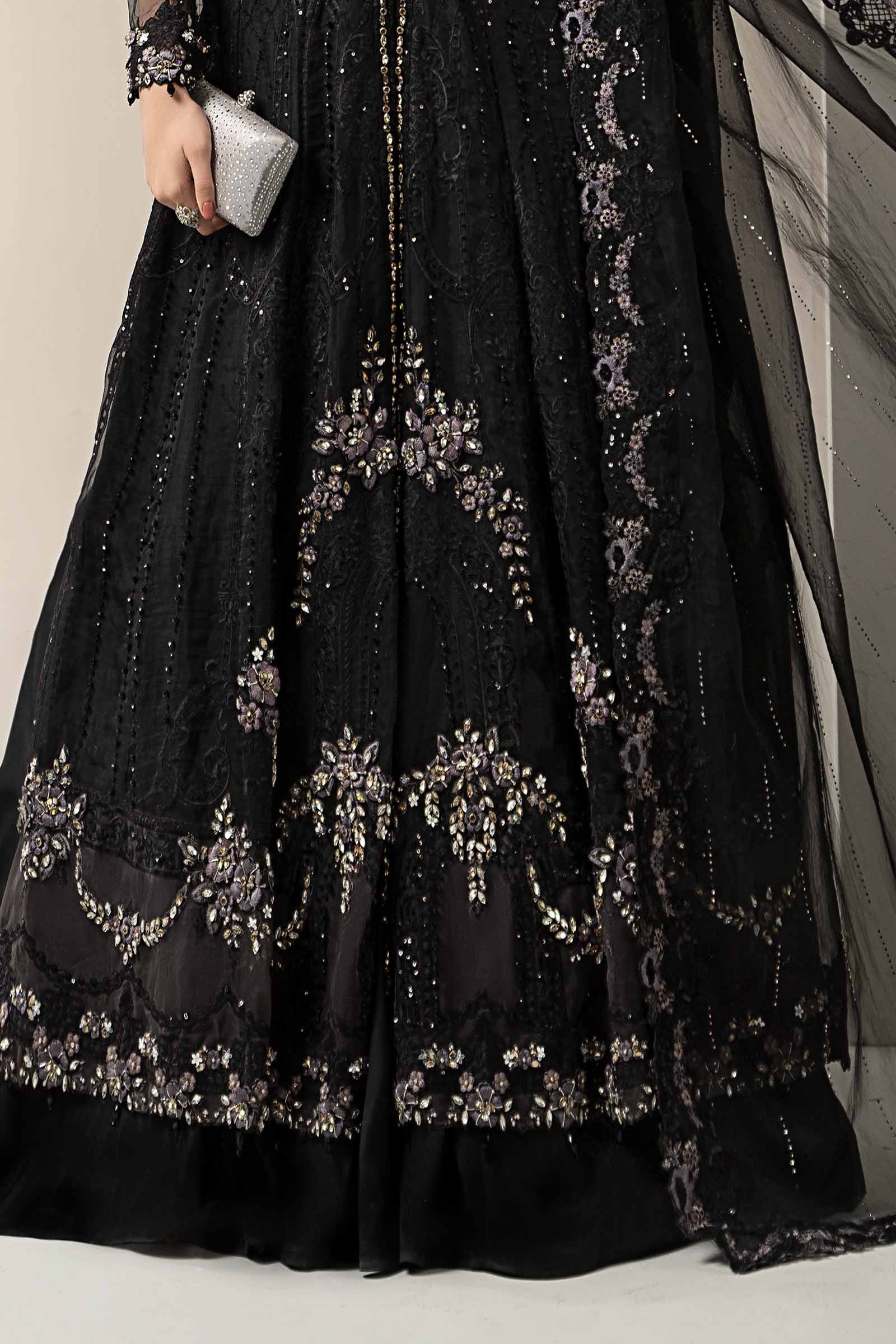 3 Piece Embroidered Organza Suit | BDS-3004