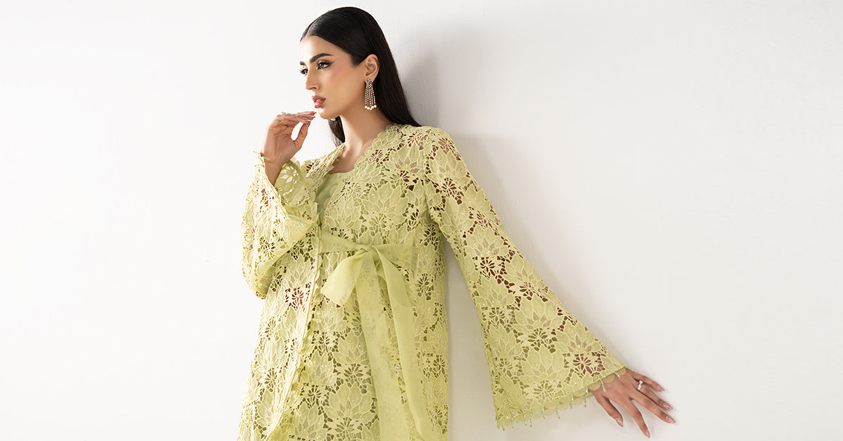 Embroidered Georgette Fabric (1Pc)