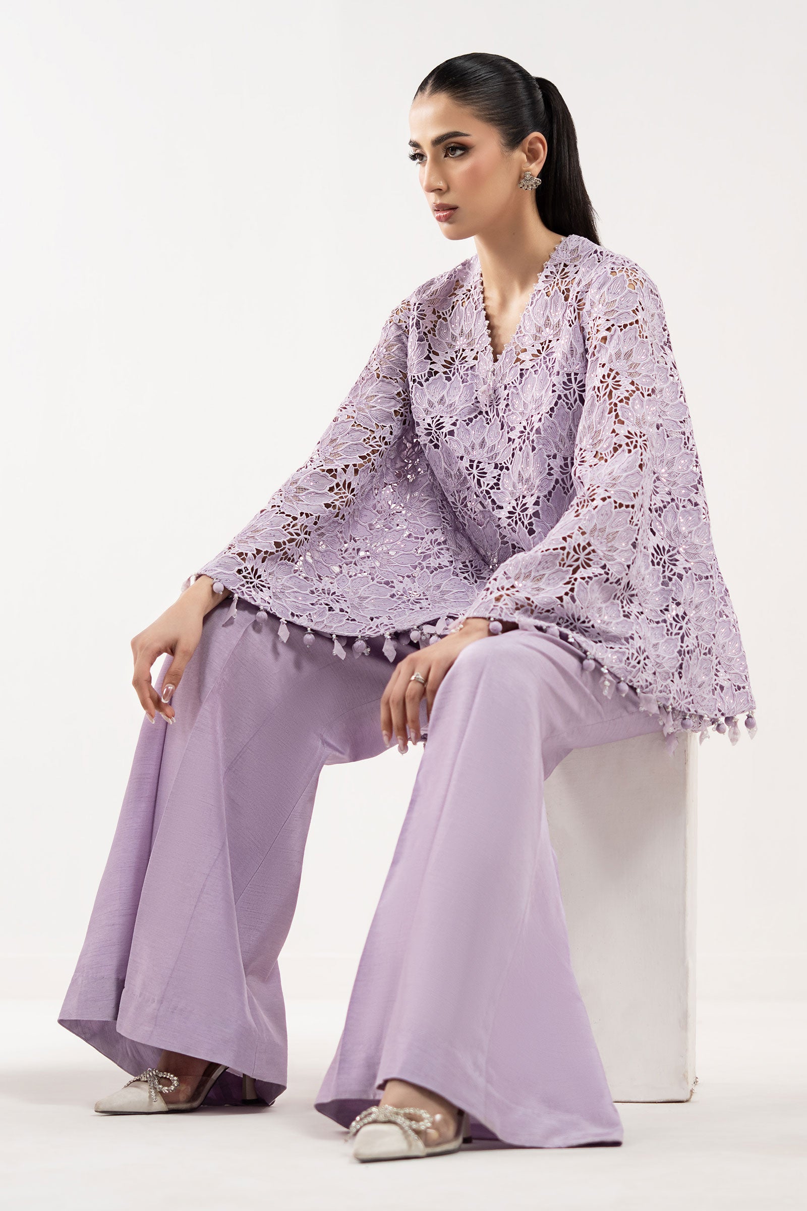 Embroidered Georgette Fabric (1Pc)