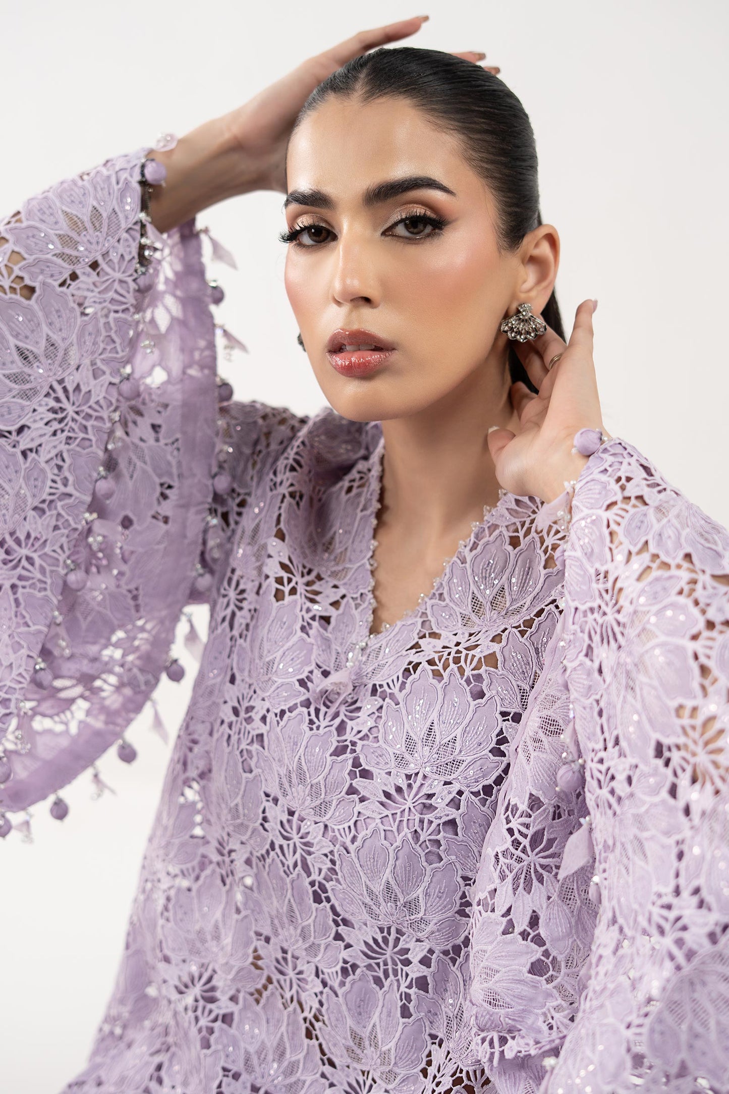 Embroidered Georgette Fabric (1Pc)