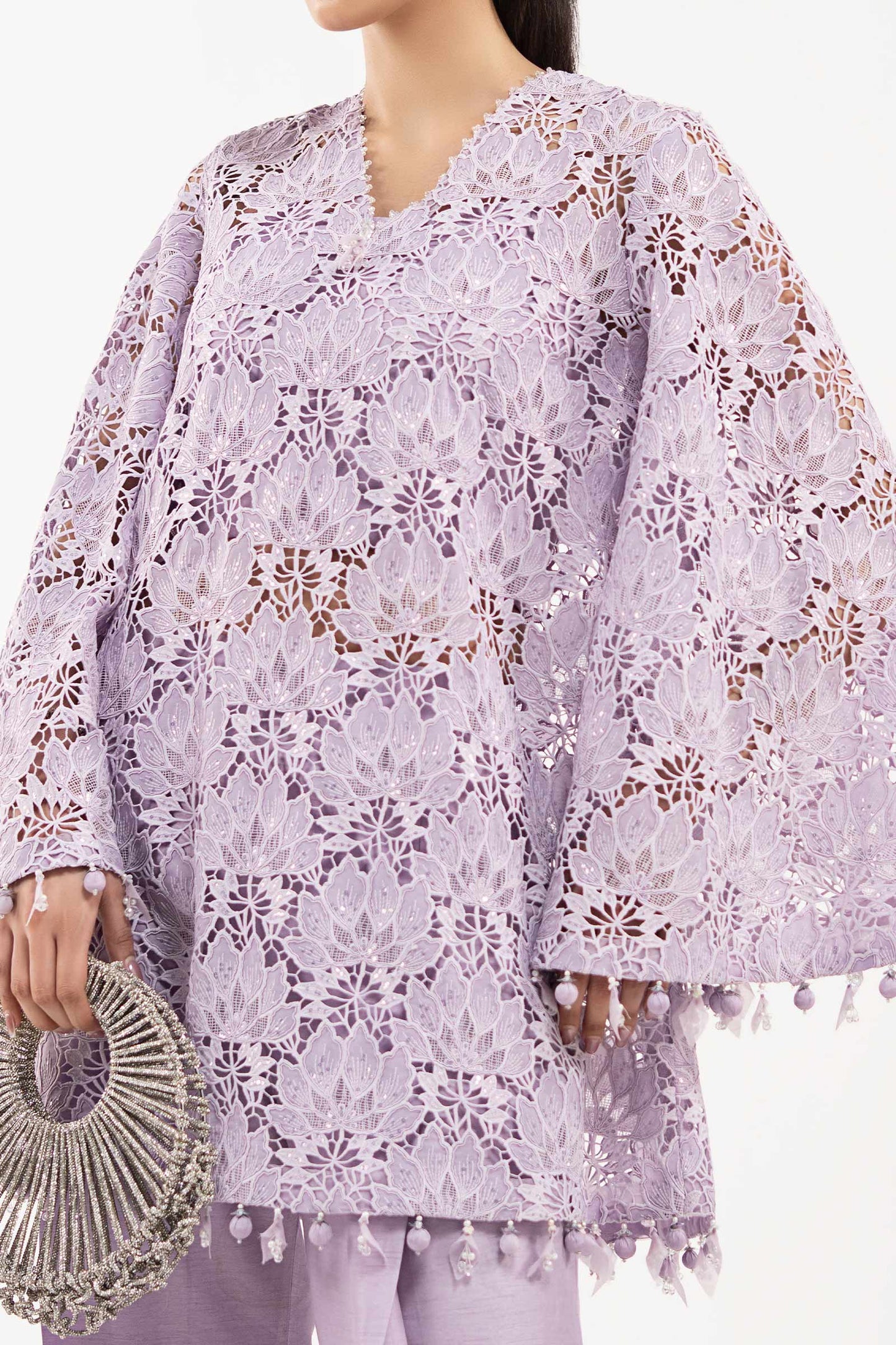 Embroidered Georgette Fabric (1Pc)