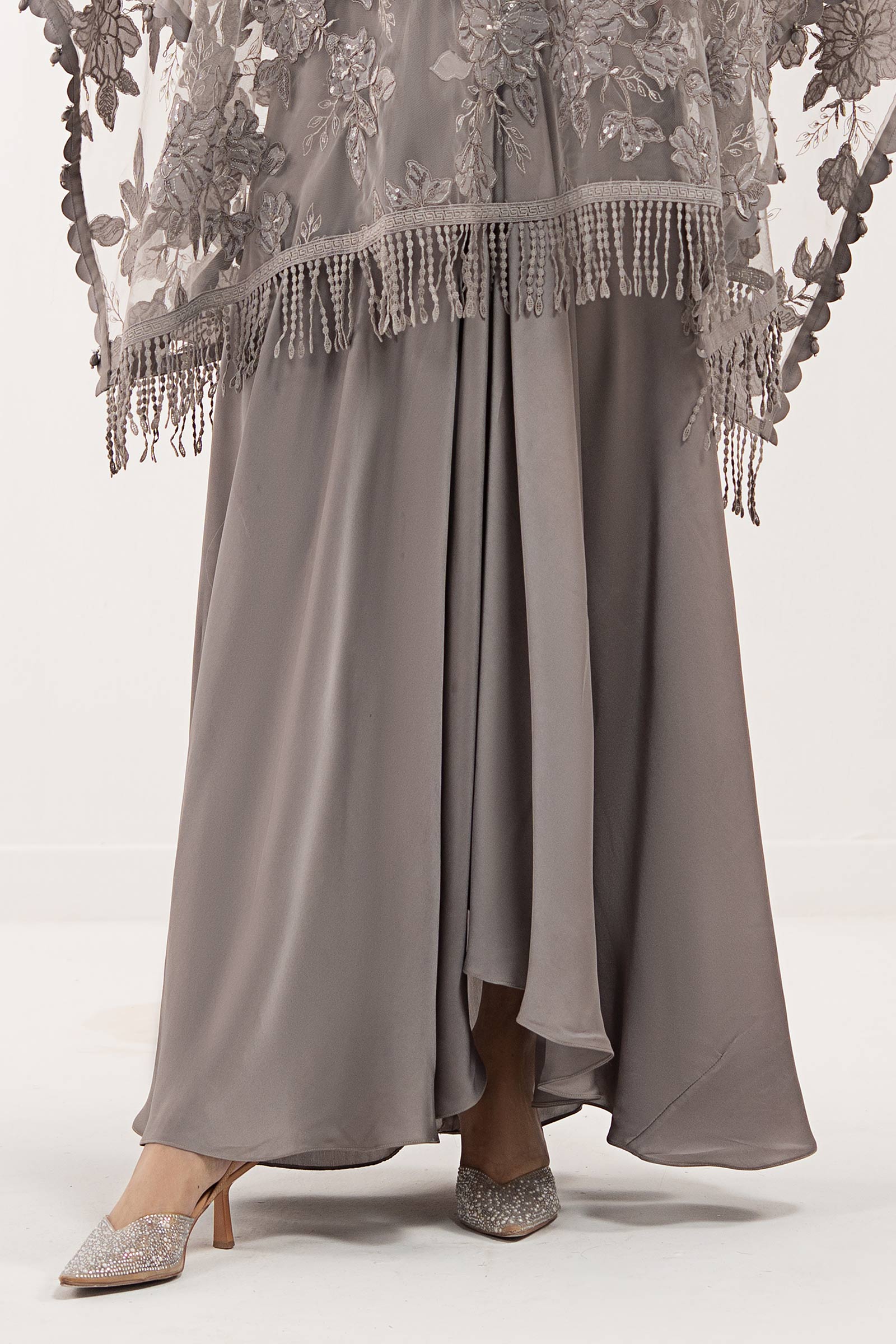 Embroidered Net Fabric (1Pc)