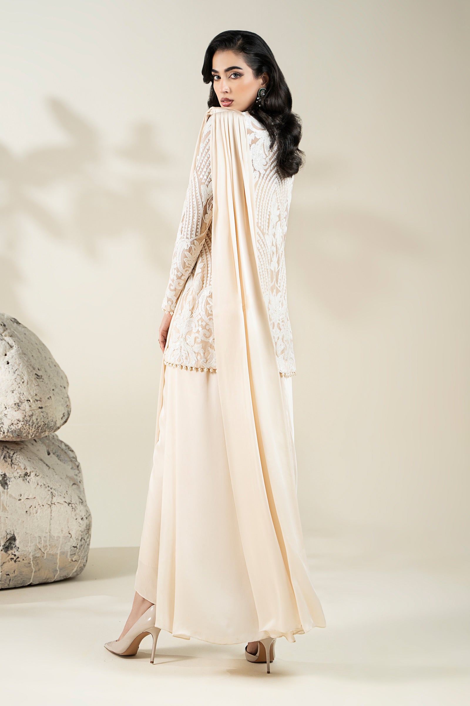 Embroidered Net Fabric (1Pc) | LF-CH25-09