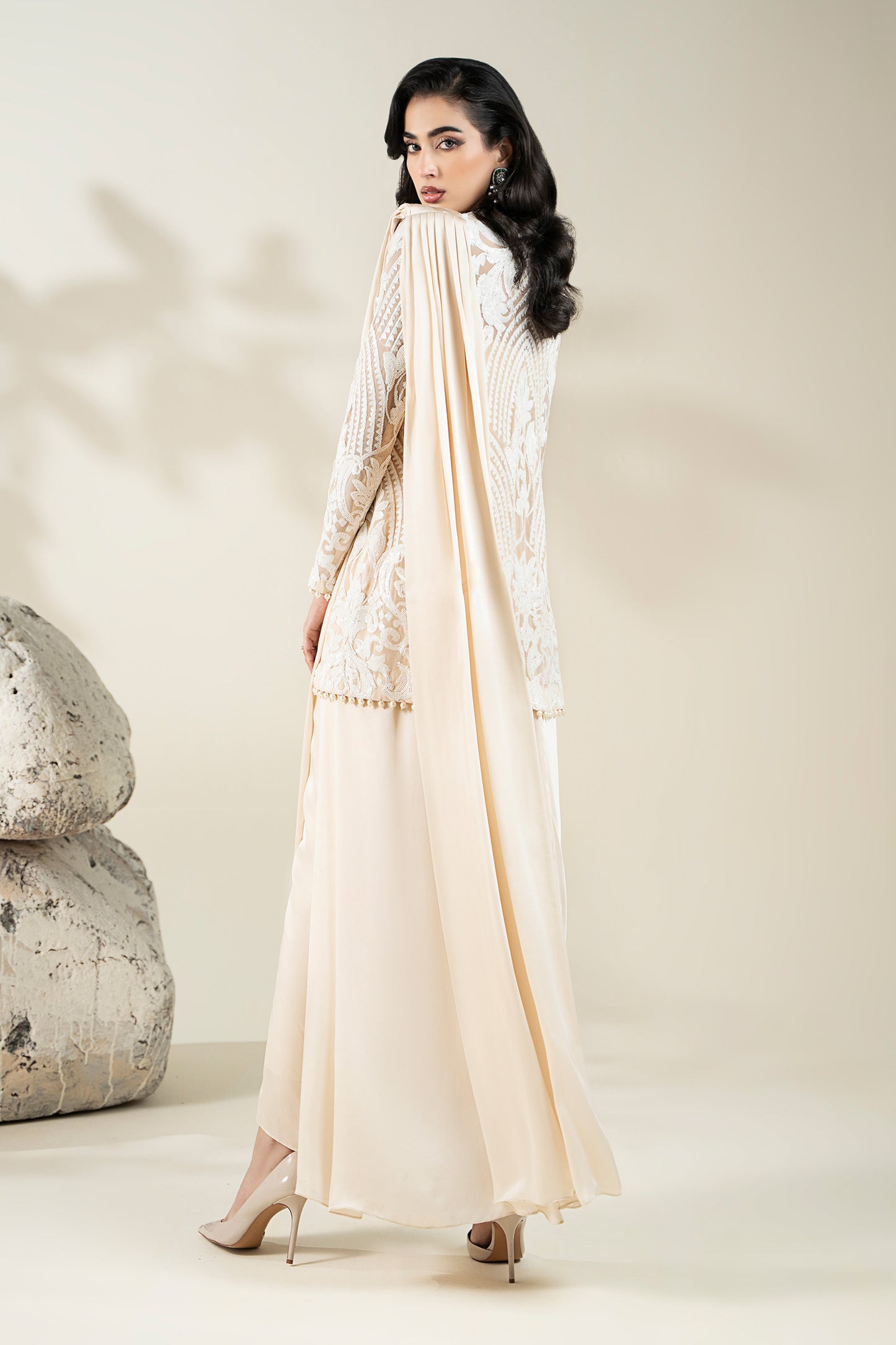 Embroidered Net Fabric (1Pc) | LF-CH25-09