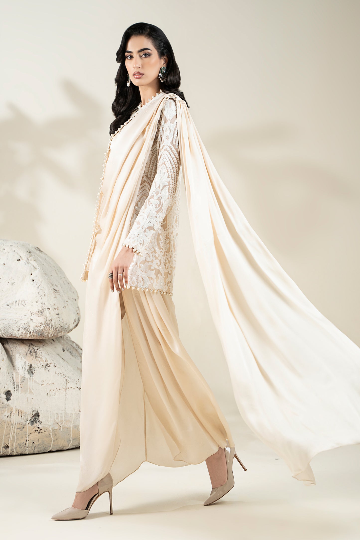 Embroidered Net Fabric (1Pc) | LF-CH25-09