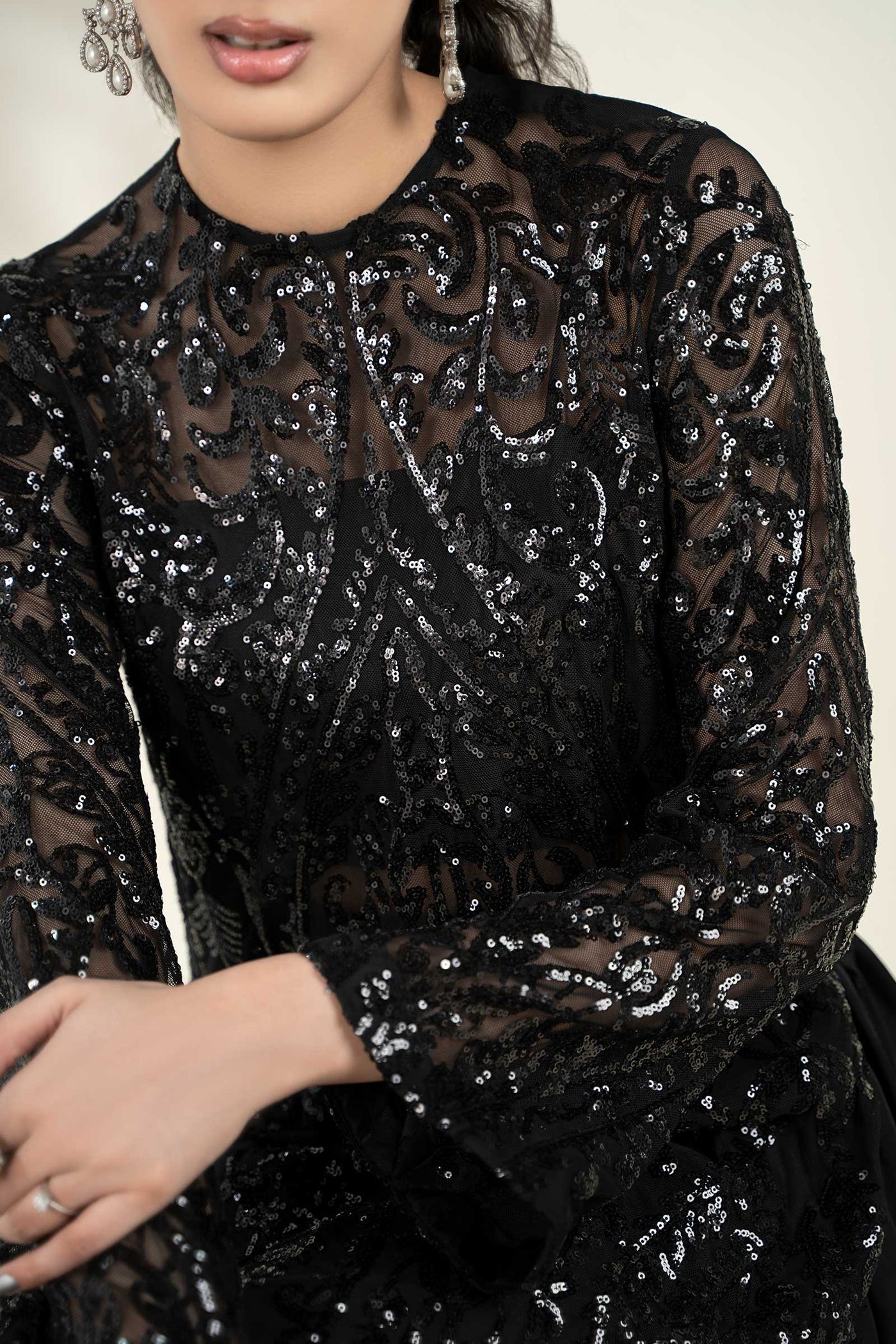 Embroidered Net Fabric (1Pc) | LF-CH25-10