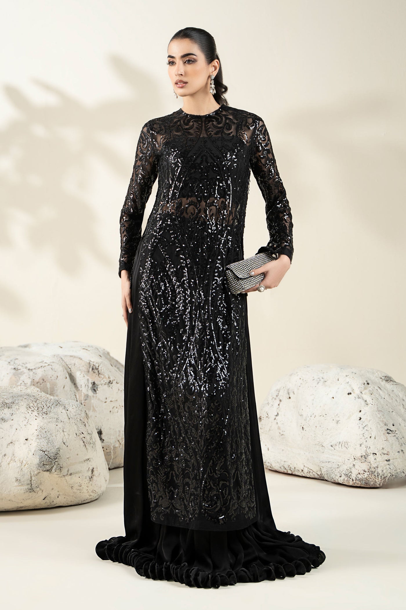 Embroidered Net Fabric (1Pc) | LF-CH25-10