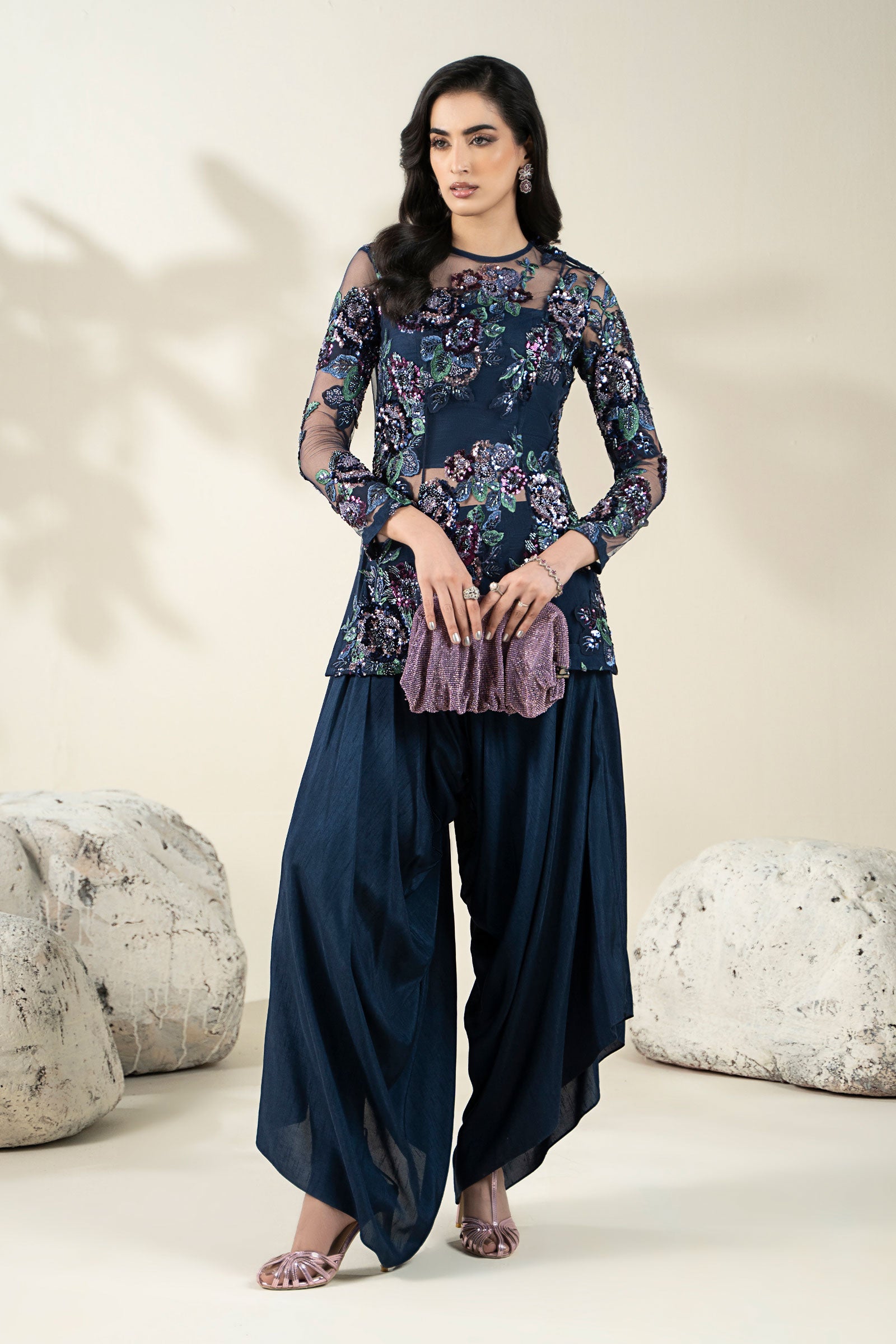 Embellished Net Fabric (1Pc) | LF-CH25-11