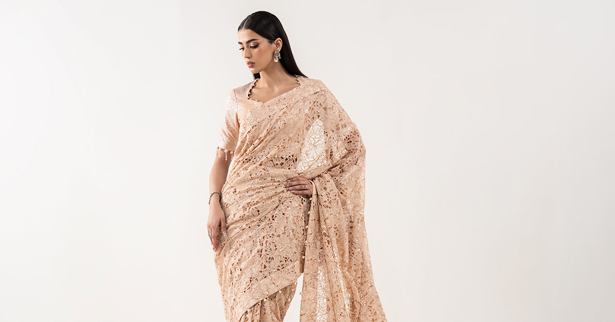 Embroidered Georgette Fabric (1Pc)