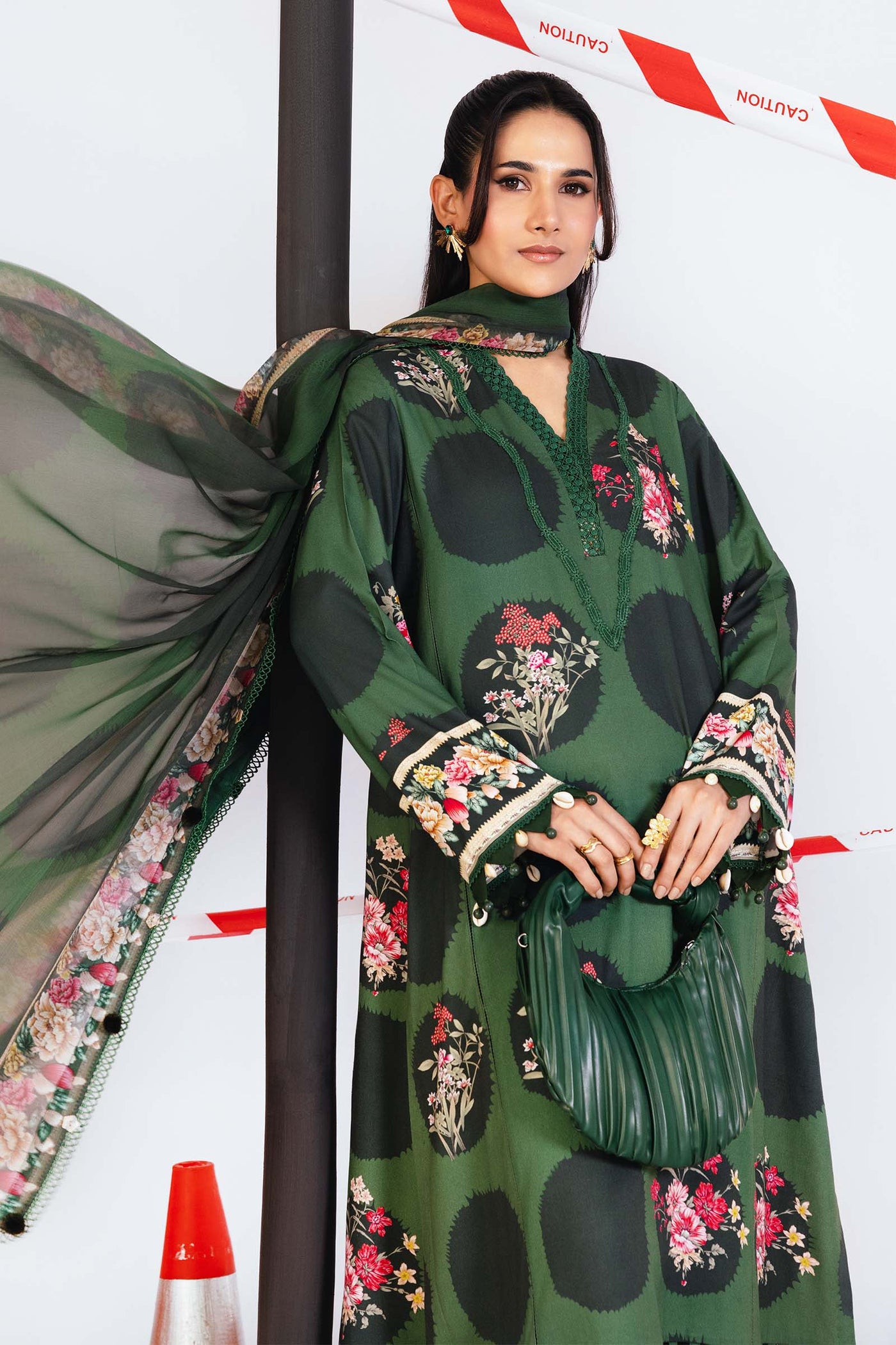 3 Pc Unstitched Printed Marina Twill Suit