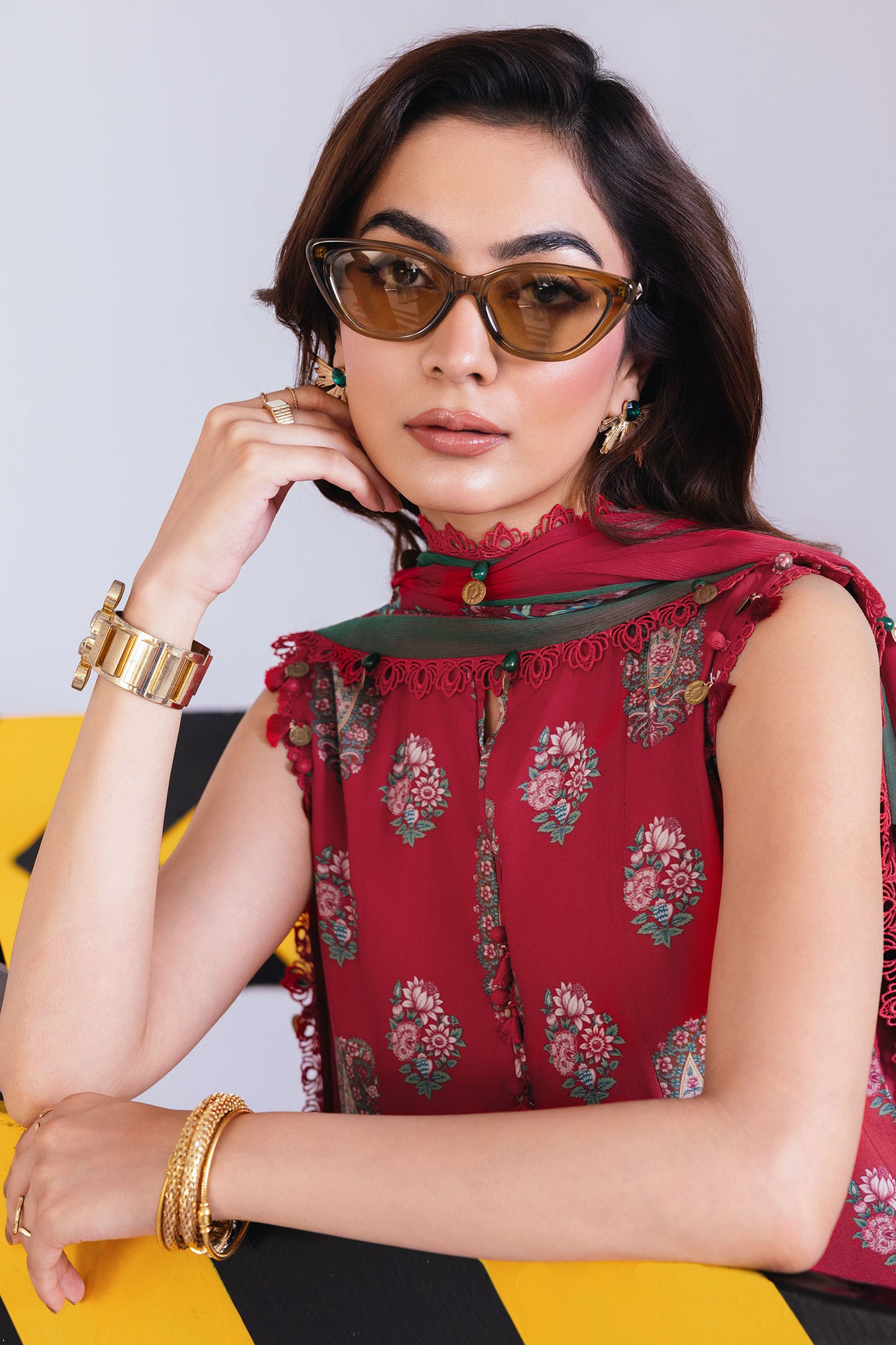 3 Pc Unstitched Printed Linen Suit