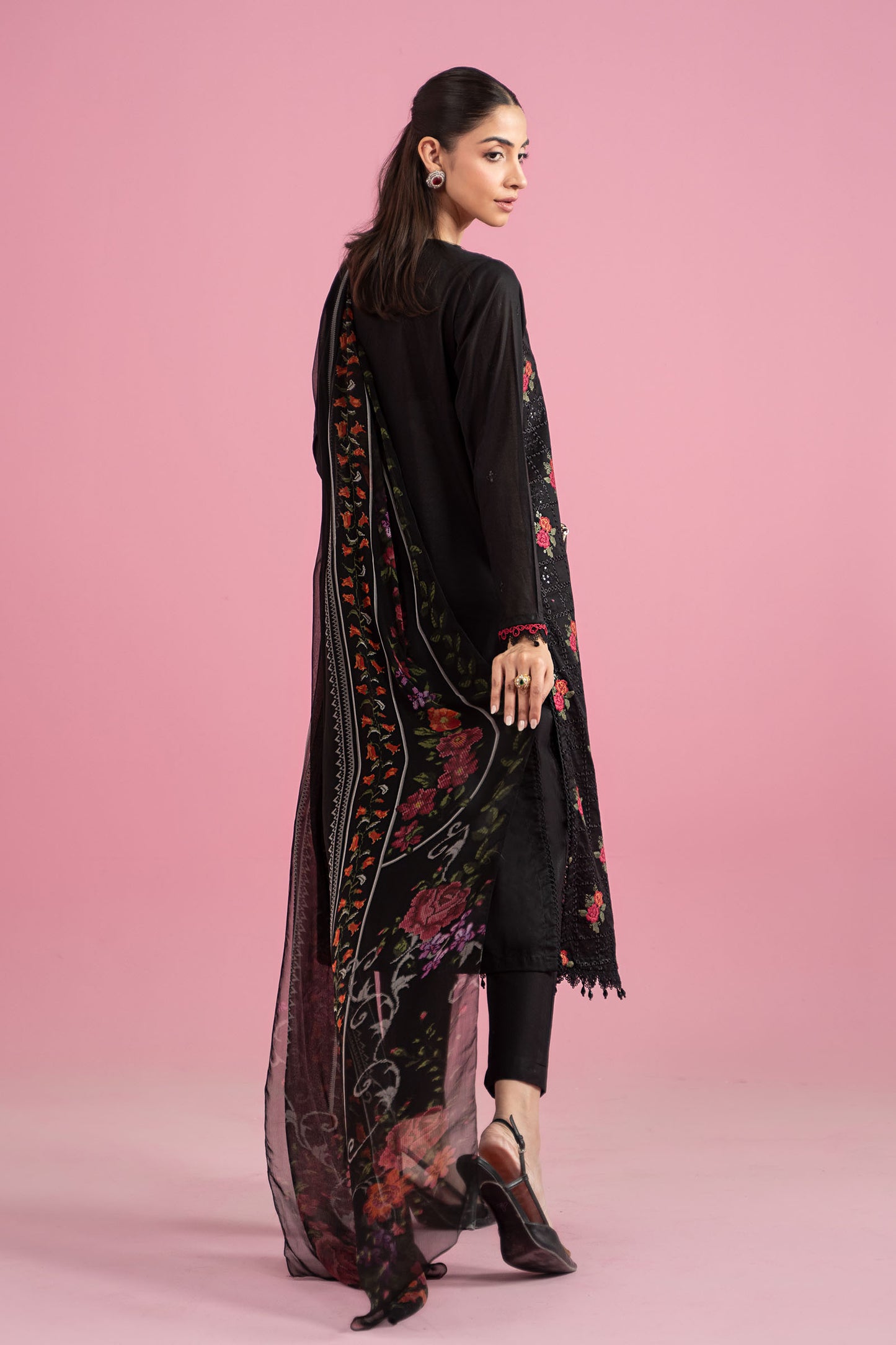 3 Piece Embroidered Lawn Suit | MPS-2601-B