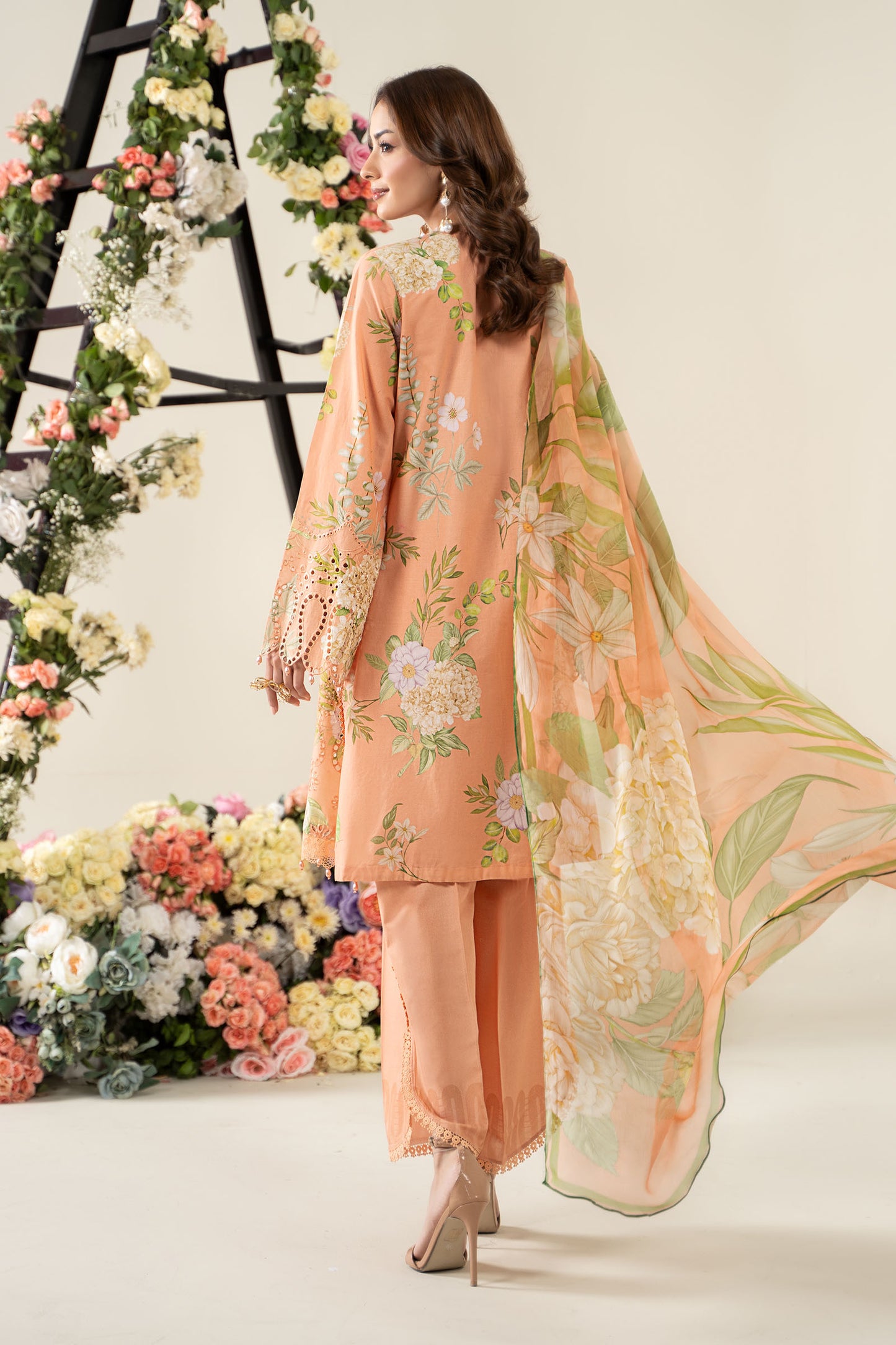 3 Piece Embroidered Lawn Suit | MPS-2602-A
