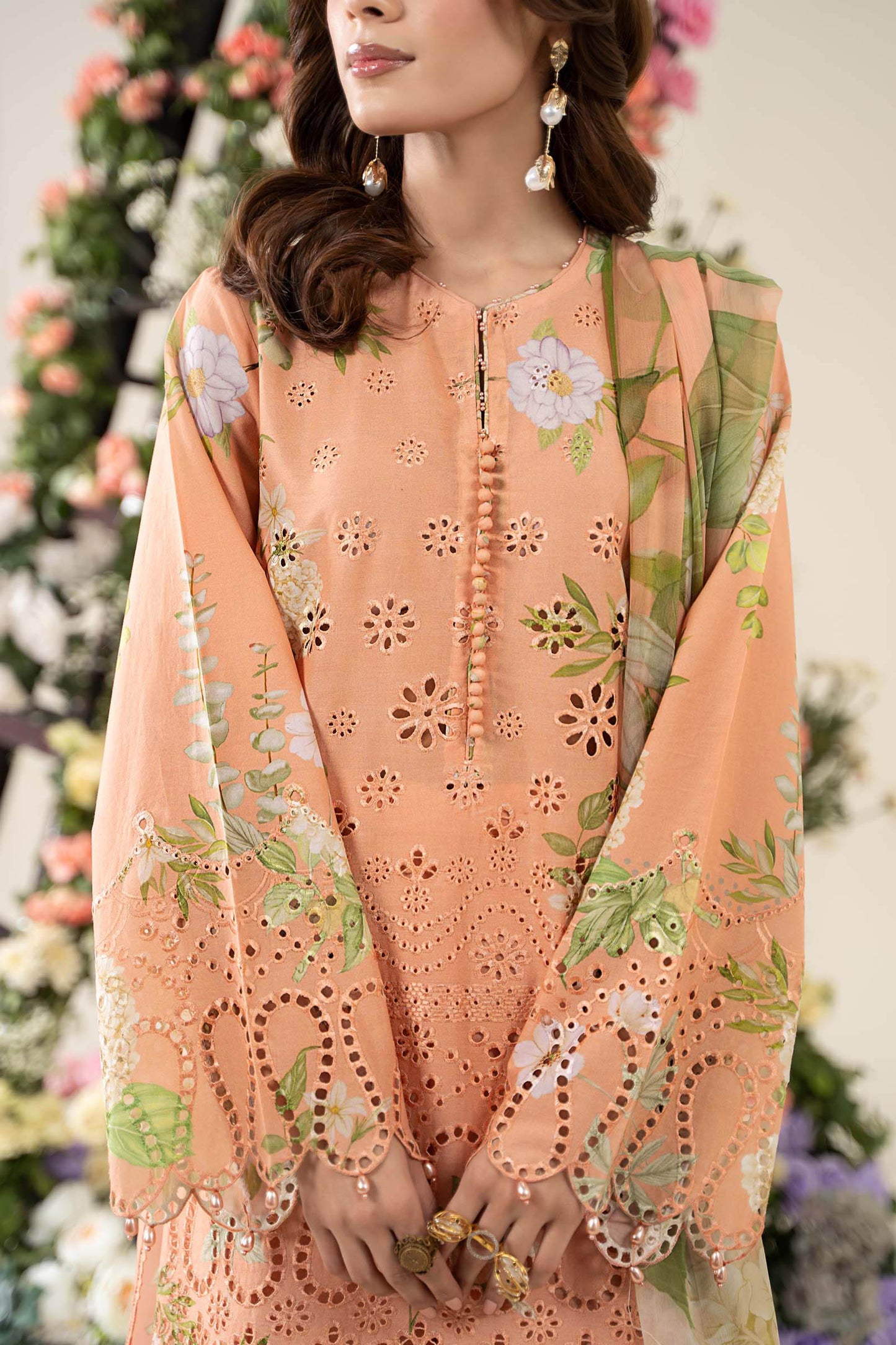 3 Piece Embroidered Lawn Suit | MPS-2602-A