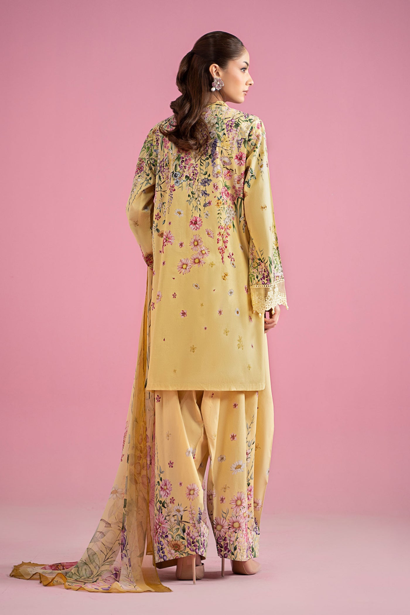 3 Piece Embroidered Lawn Suit | MPS-2603-A