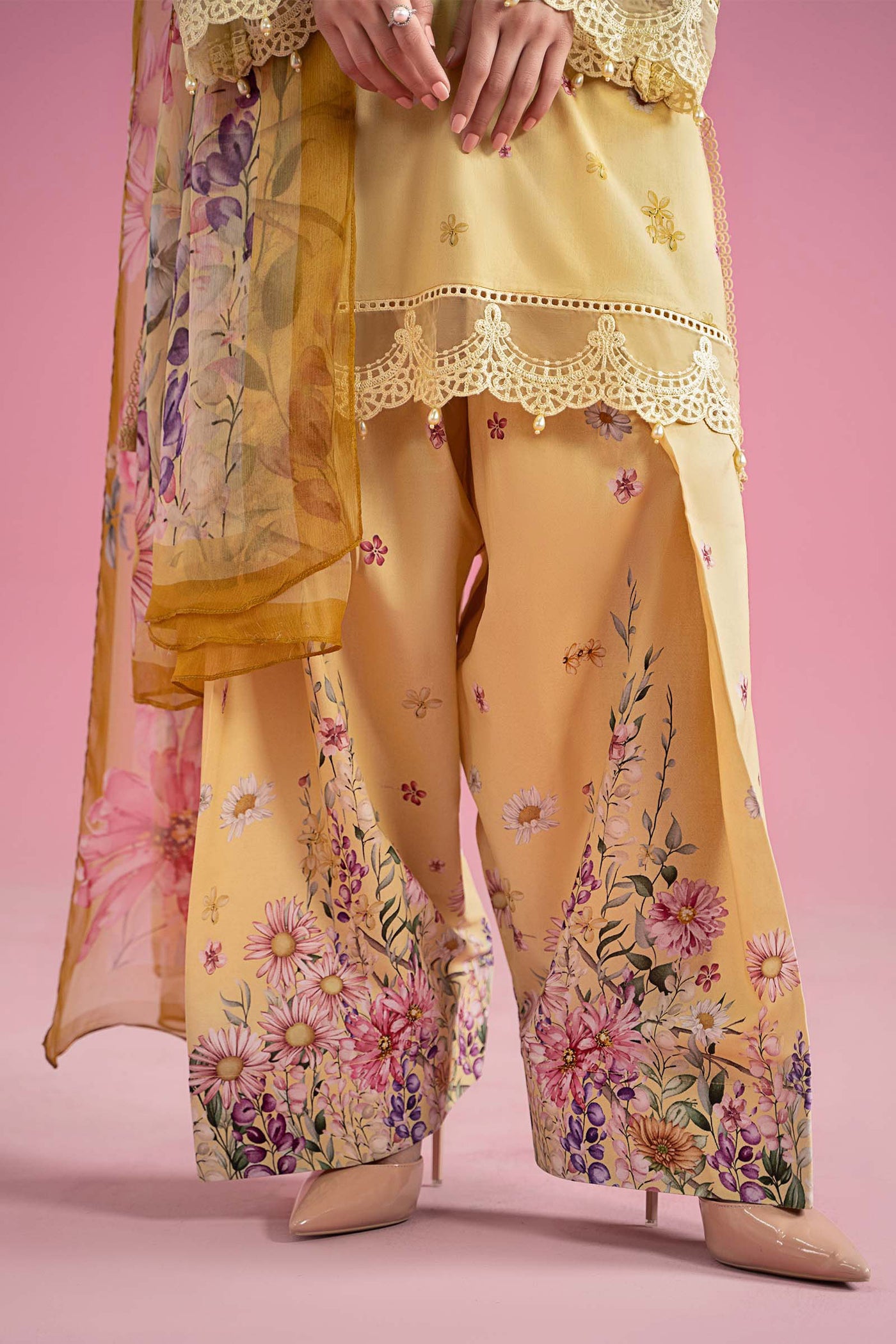 3 Piece Embroidered Lawn Suit | MPS-2603-A