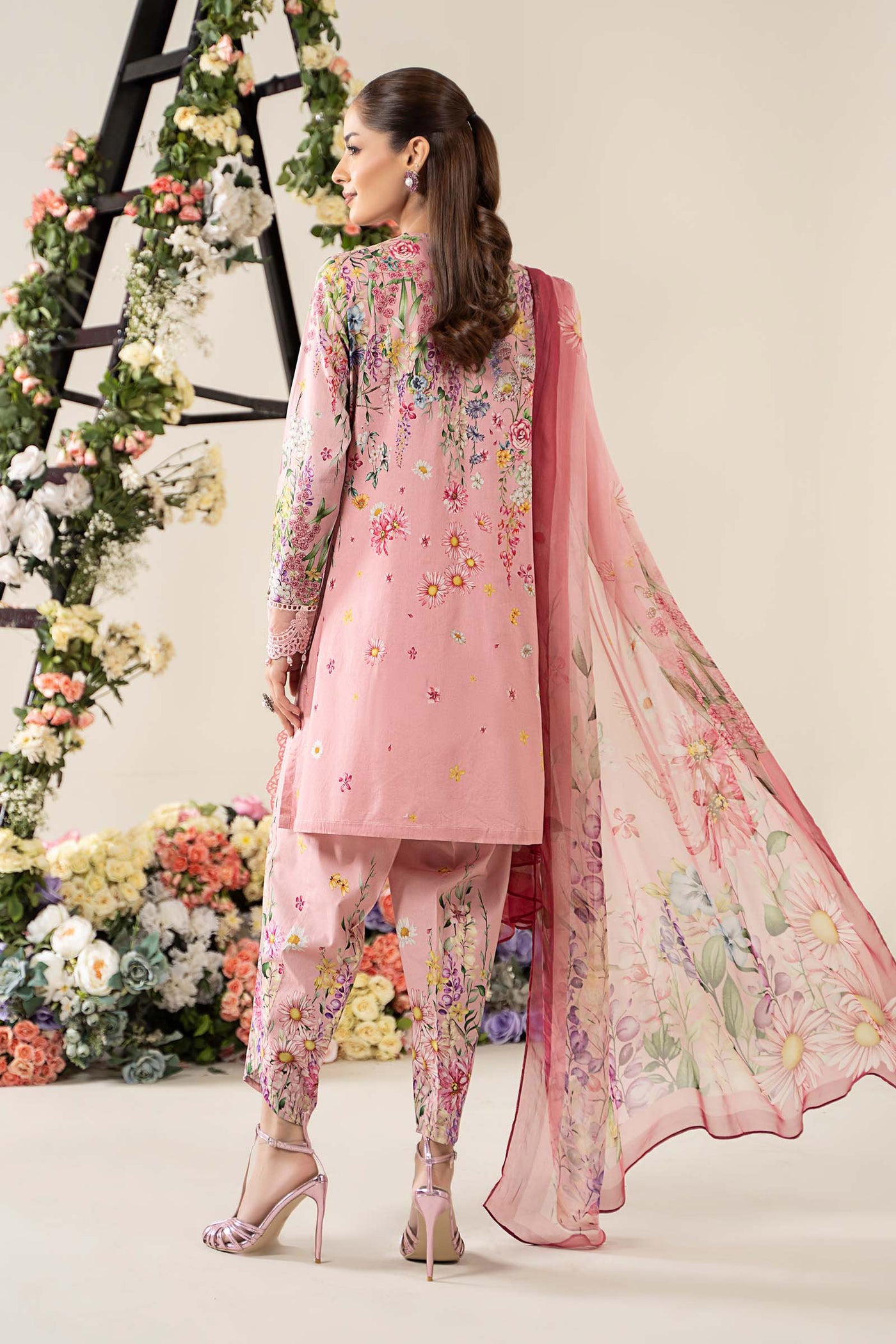3 Piece Embroidered Lawn Suit | MPS-2603-B