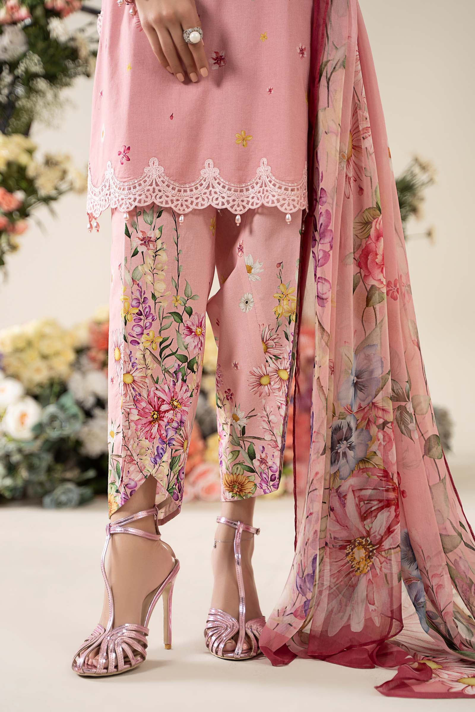 3 Piece Embroidered Lawn Suit | MPS-2603-B