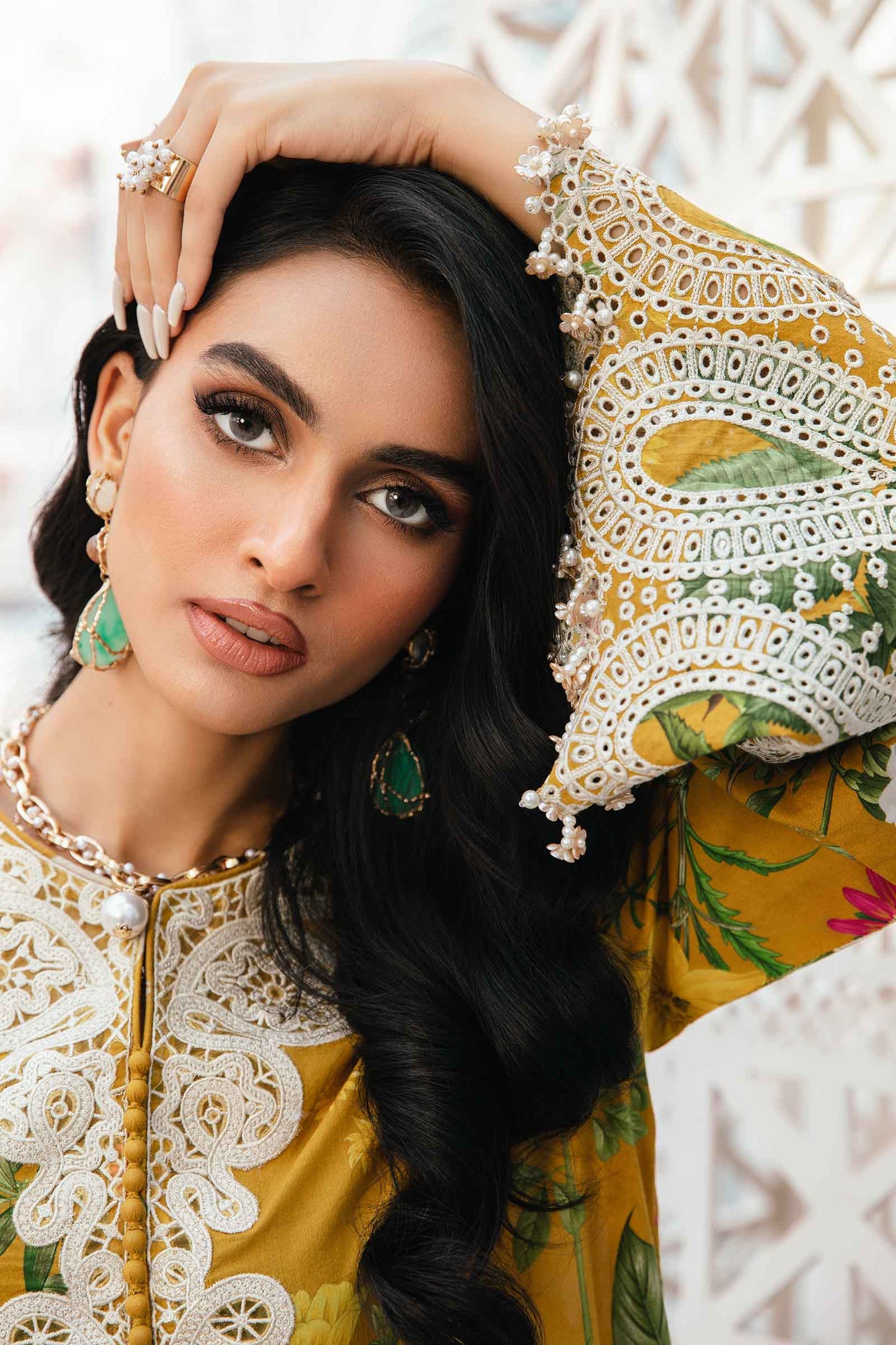 3 Piece Unstitched Embroidered Lawn Suit | MPT-2604-B