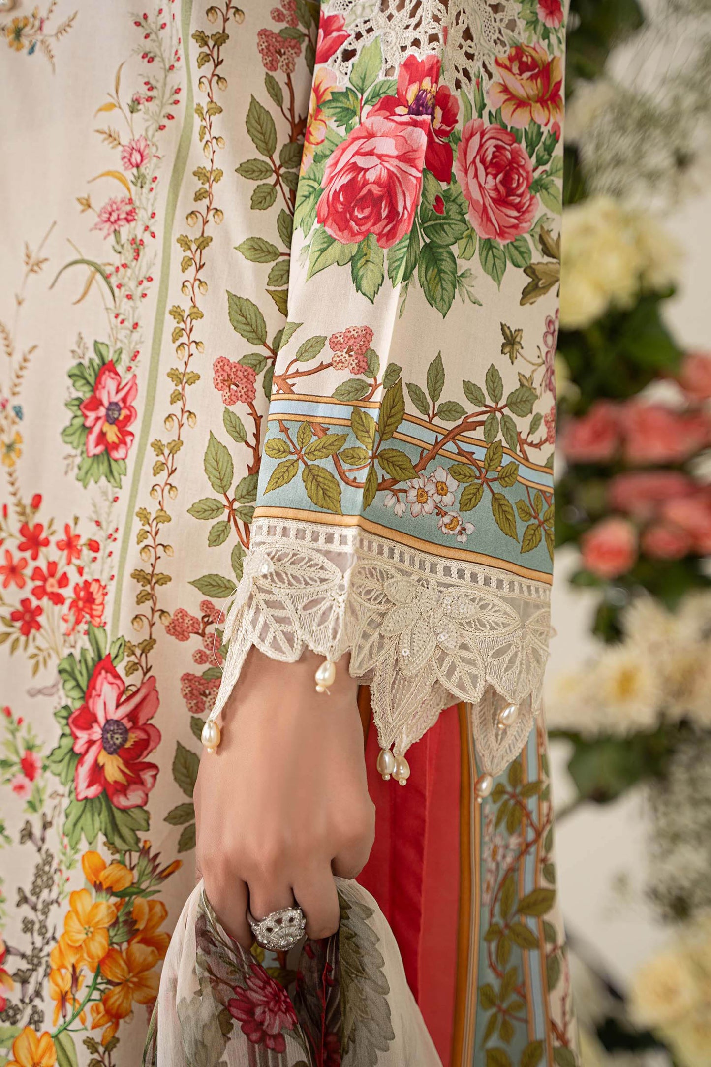 3 Piece Embroidered Lawn Suit | MPS-2605-A