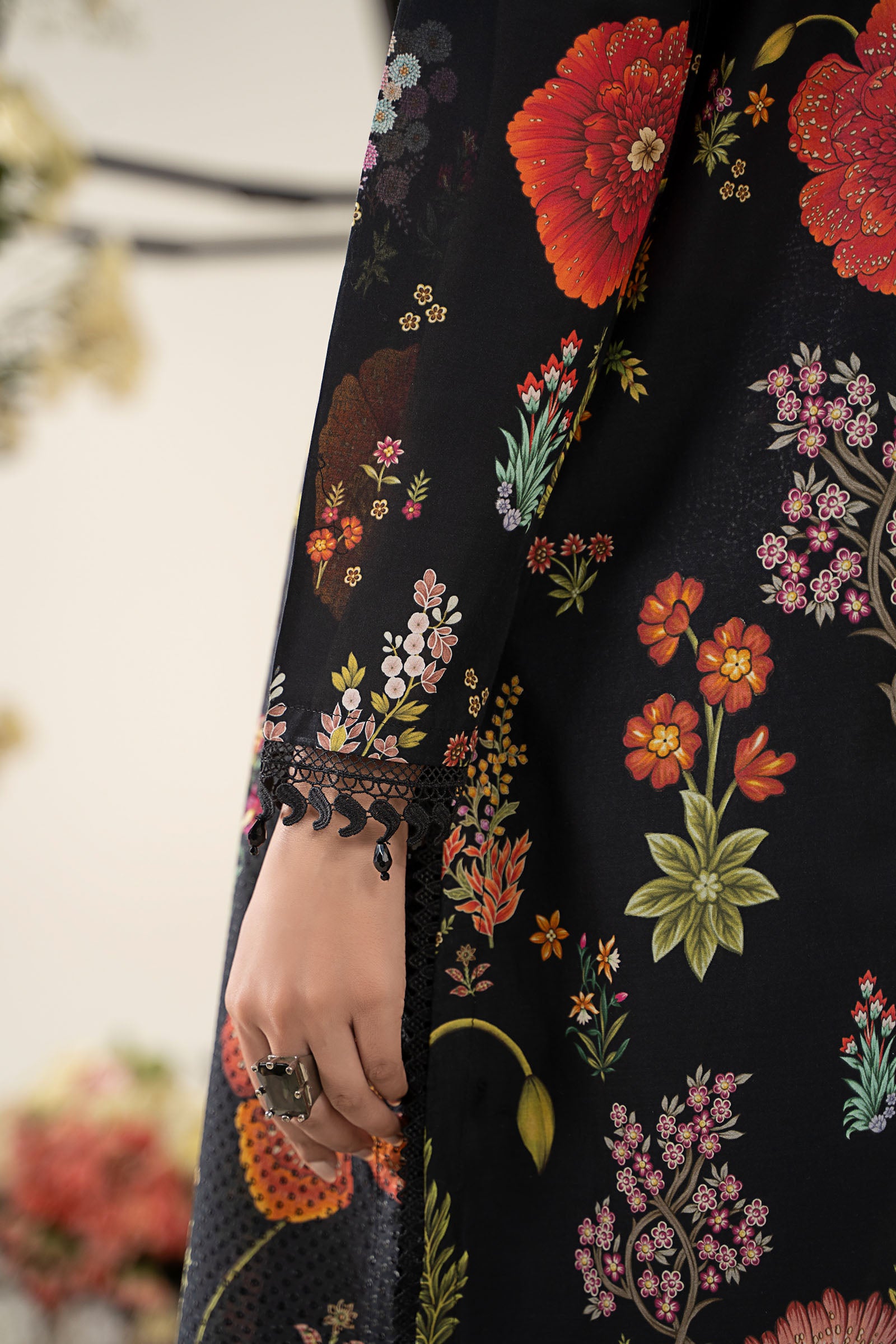 3 Piece Embroidered Lawn Suit | MPS-2607-B