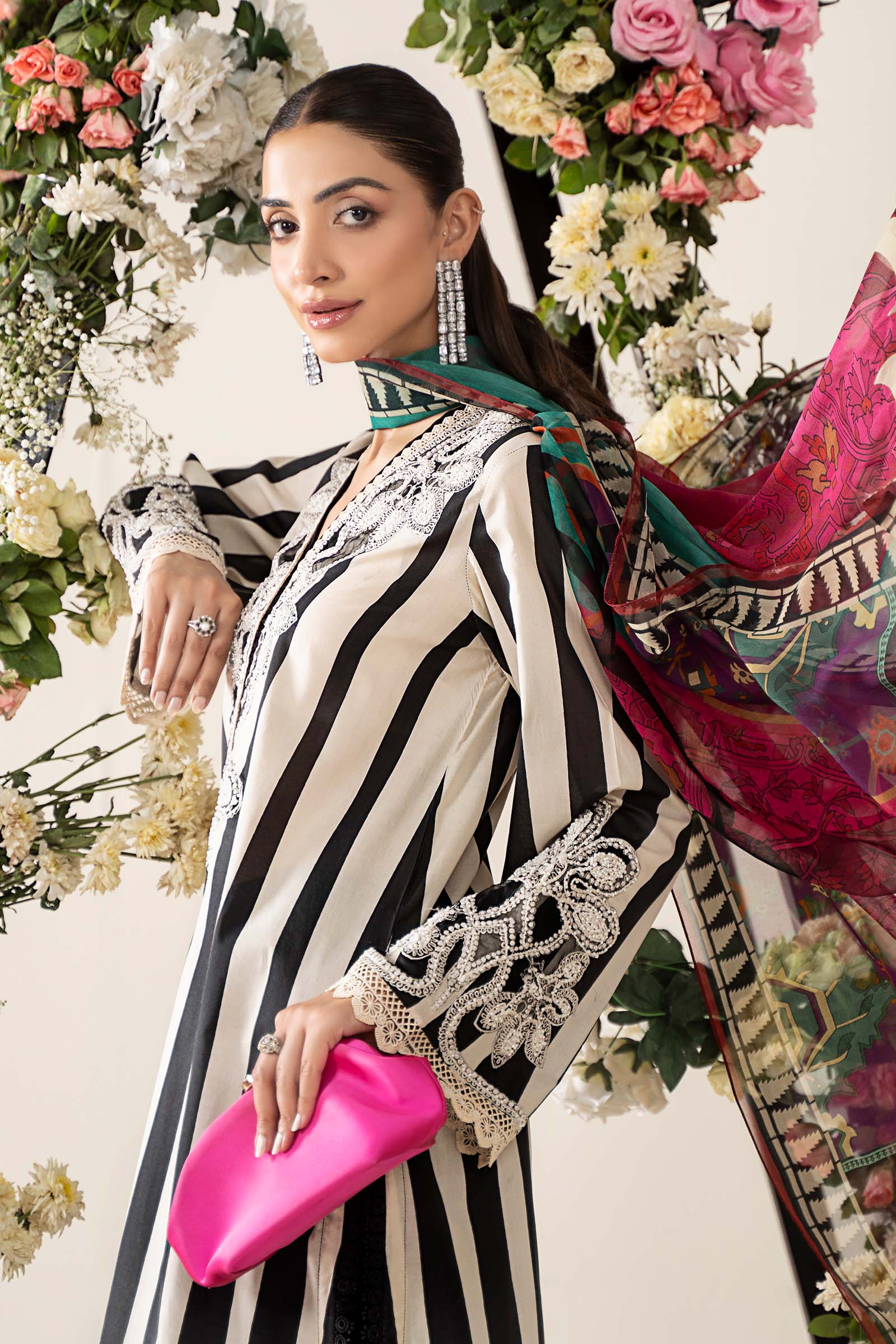 3 Piece Embroidered Lawn Suit | MPS-2609-B