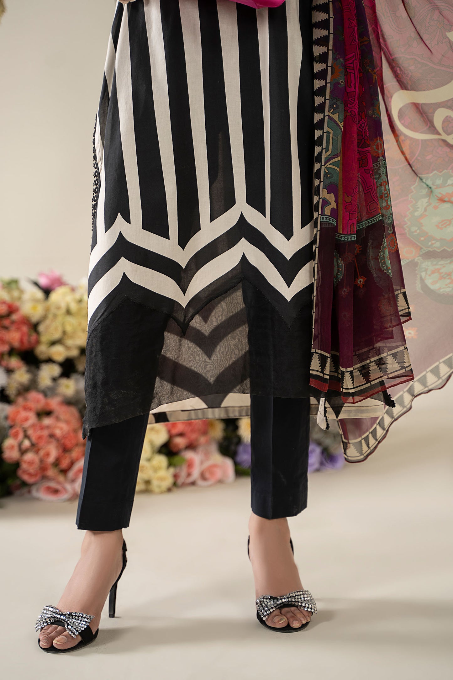 3 Piece Embroidered Lawn Suit | MPS-2609-B