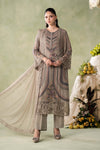 3 Piece Embroidered Chiffon Suit