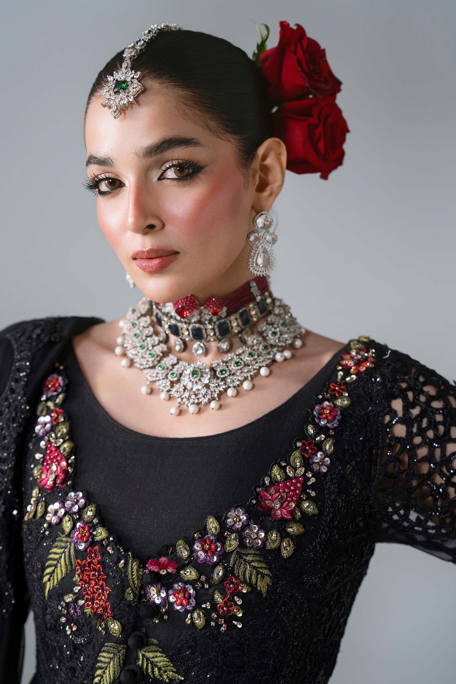 3 Piece Unstitched Embroidered Organza Suit