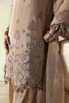 3 Piece Unstitched Embroidered Tusser Silk Suit