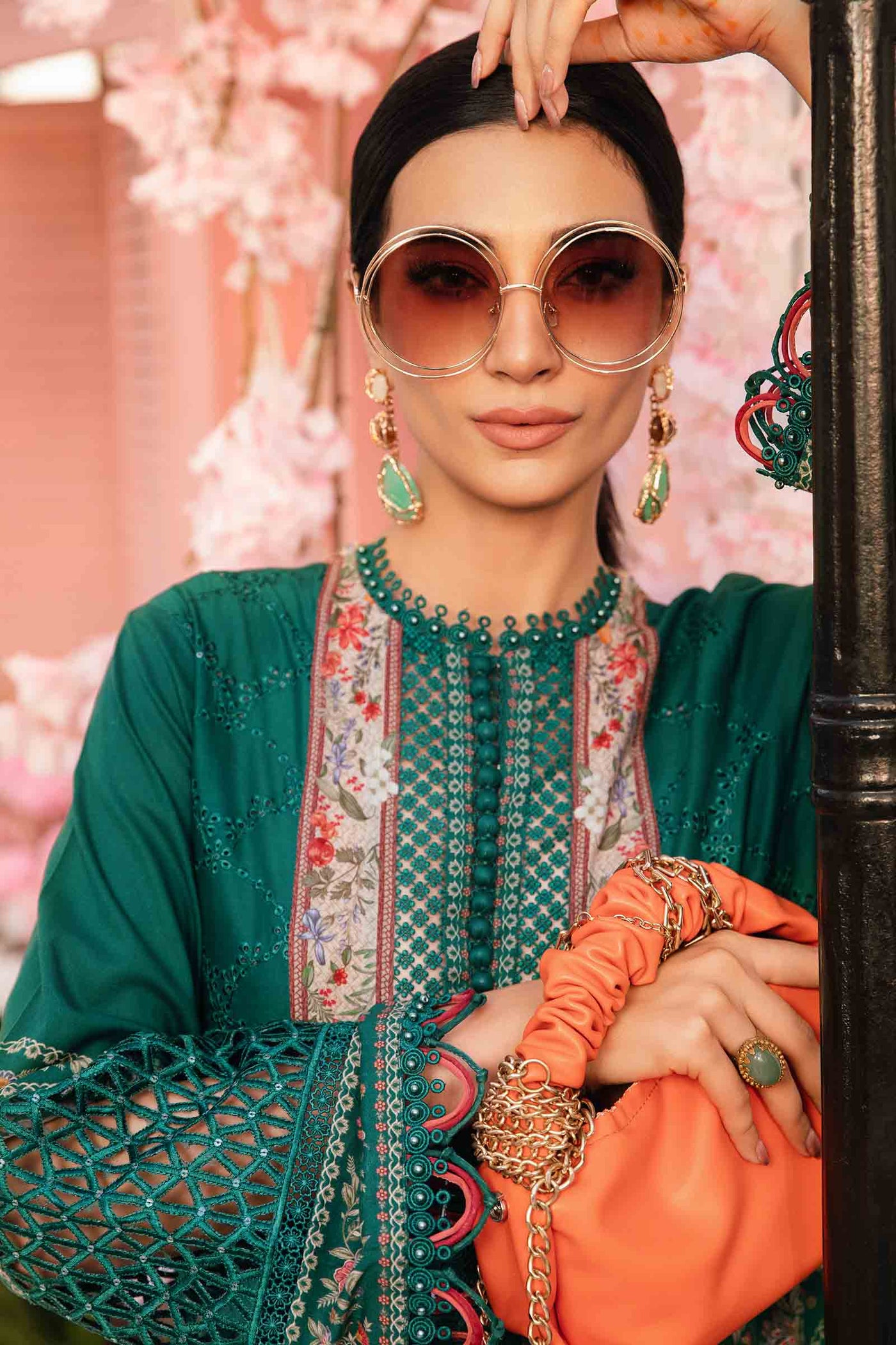 3 Piece Unstitched Embroidered Lawn Suit | MPT-2610-A