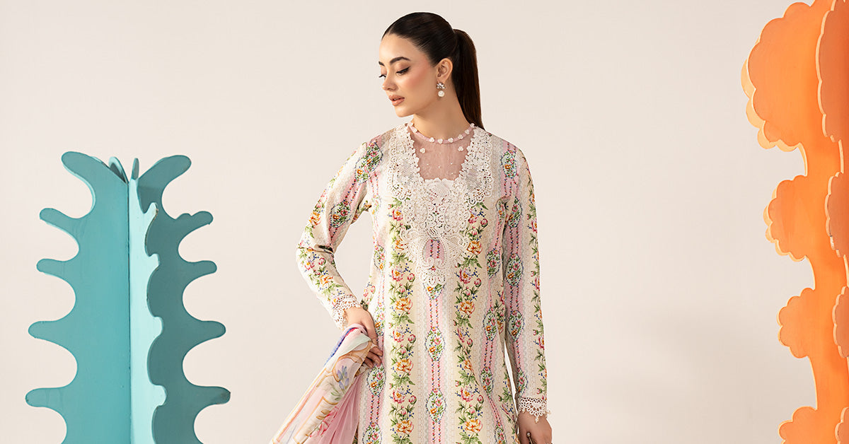 3 Piece Embroidered Lawn Suit